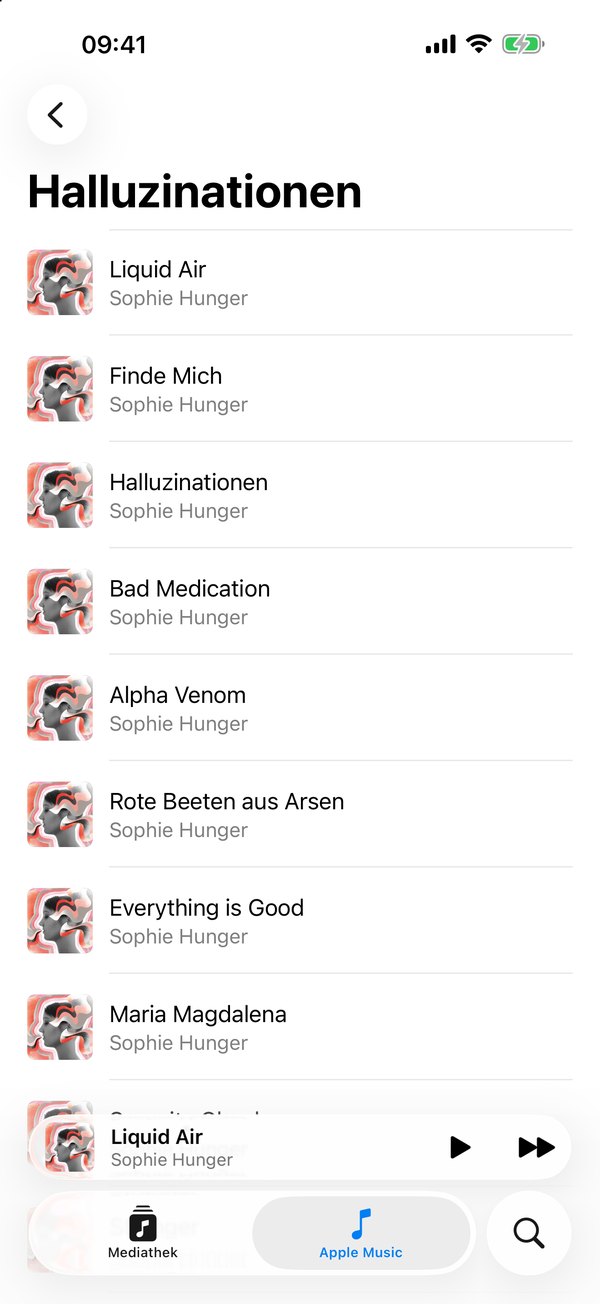 Screenshot von simpl.fm
