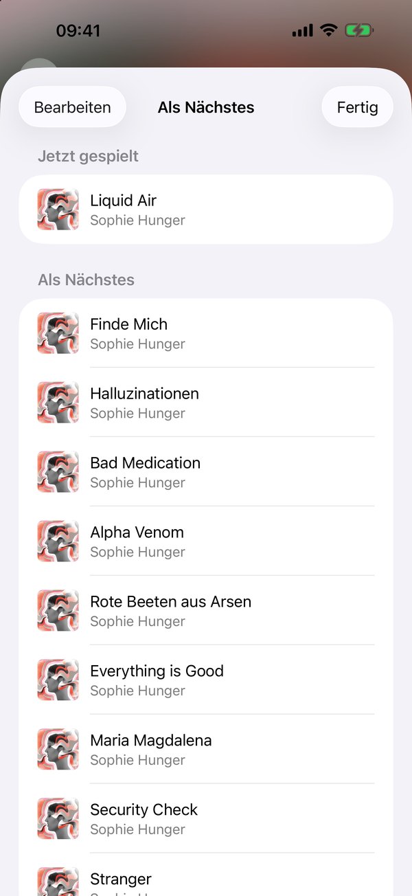 Screenshot von simpl.fm